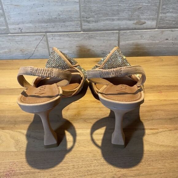 BHLDN Vicenza Rhinestone Slip-Back Evening Bridal Wedding Heels EU 40 US 9 - Picture 7 of 10